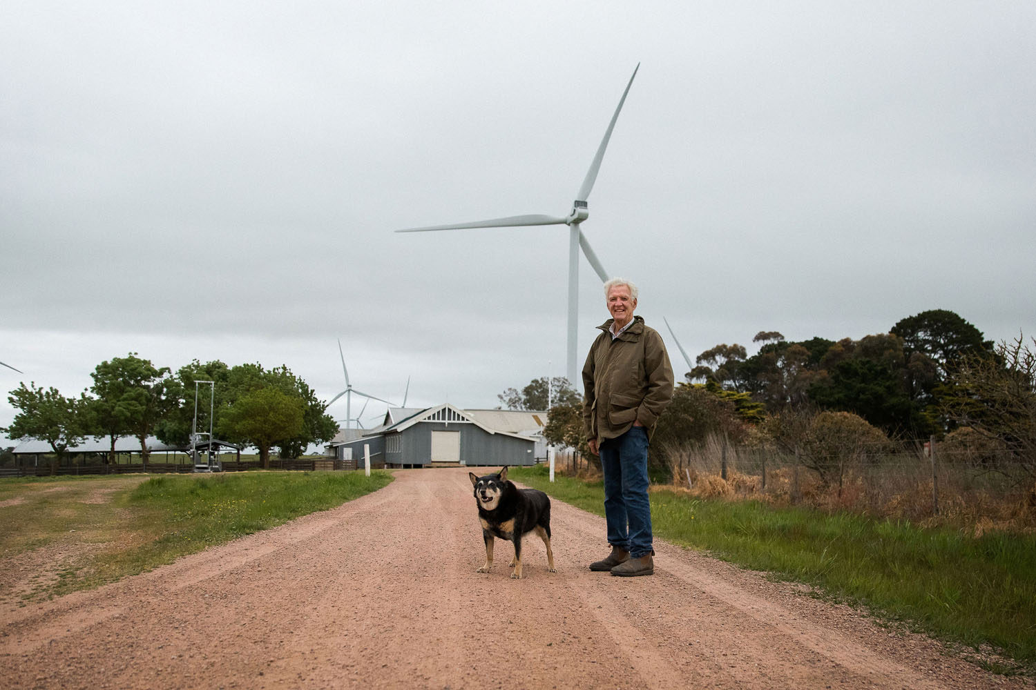 Peter Coy, with his sheepdog, Claire. Image Credit: Emily Wilson Photography